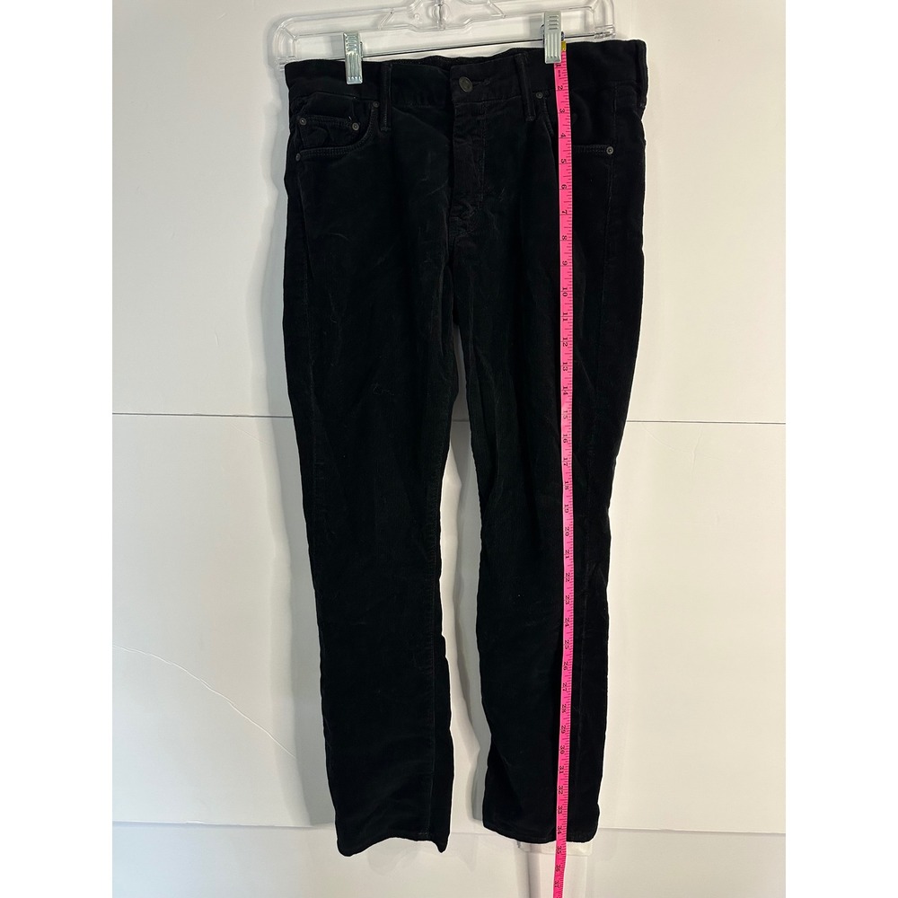 Mother The Looker Crop‎ Corduroy Pants Black Casual Everyday Comfort Size 28